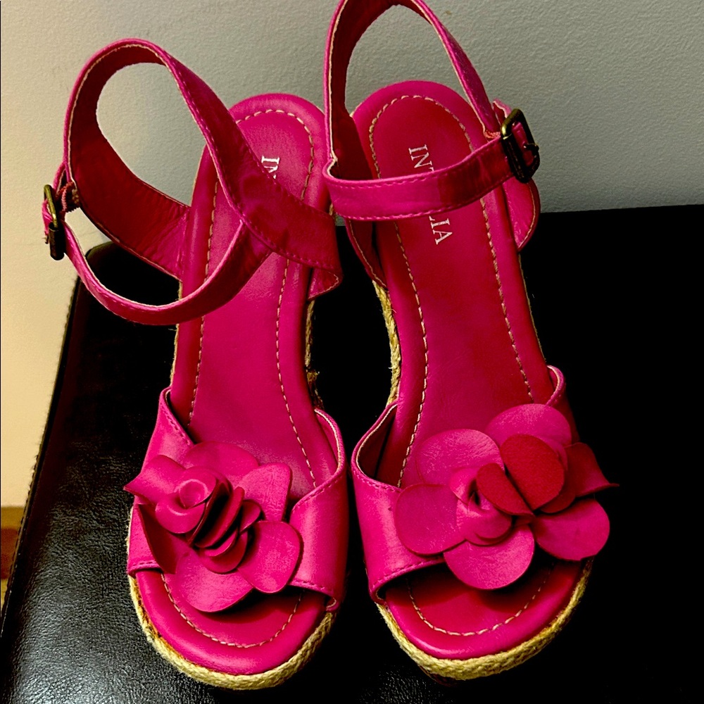 Pink Floral Sandals